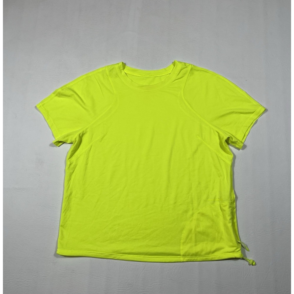 Lululemon Lightweight Cinched Hem T-Shirt Women's 8 Highlight Yellow Hiking